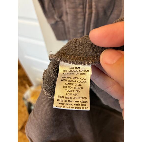 Toad & Co. Women's Epique Cardigan Open Front Longline Hooded Brown Size Large - Picture 4 of 5